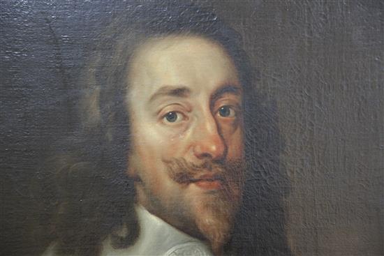 After Van Dyck Portrait of Charles I, 29 x 24in.